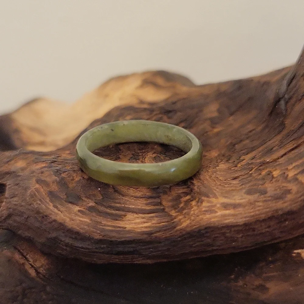 Jade Gemstone Band Ring